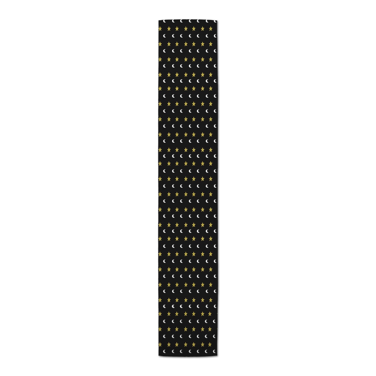 Black, Gold & White Moon & Stars Outdoor Table Runner